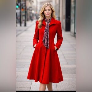 Jax Scarlet Long Sleeve Dress